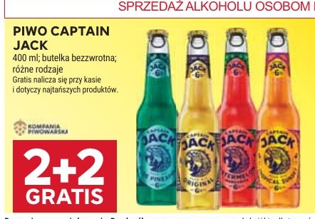 Piwo Captain Jack w ofercie sklepu Stokrotka Supermarket