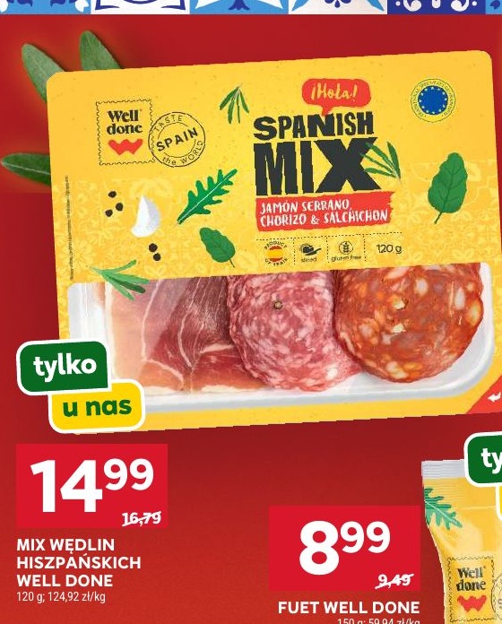 Mix wędlin hiszpańskich Well Done w ofercie sklepu Stokrotka Supermarket