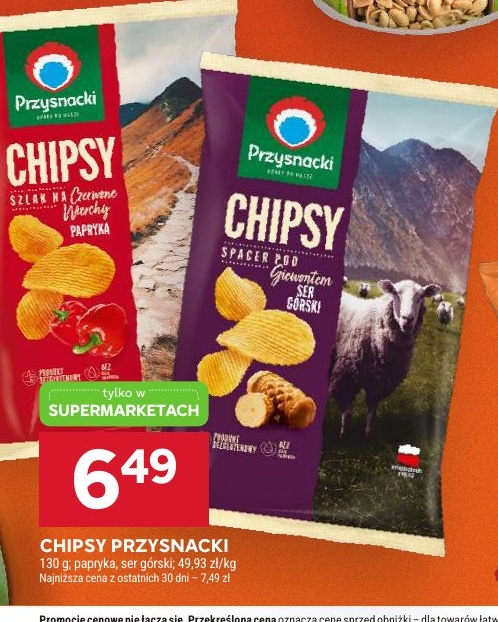 Chipsy Przysnacki w ofercie sklepu Stokrotka Supermarket