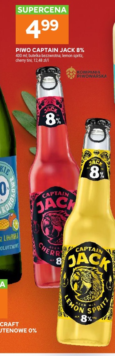 PIWO CAPTAIN JACK 8% w ofercie sklepu Stokrotka Supermarket