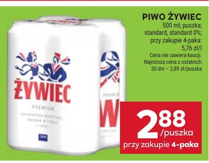 Piwo Żywiec w ofercie sklepu Stokrotka Supermarket