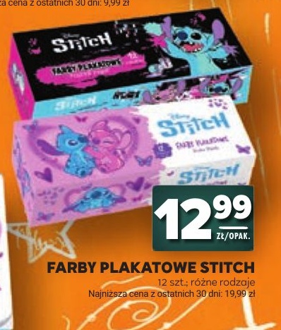 Farby plakatowe Stitch w ofercie sklepu Stokrotka Supermarket