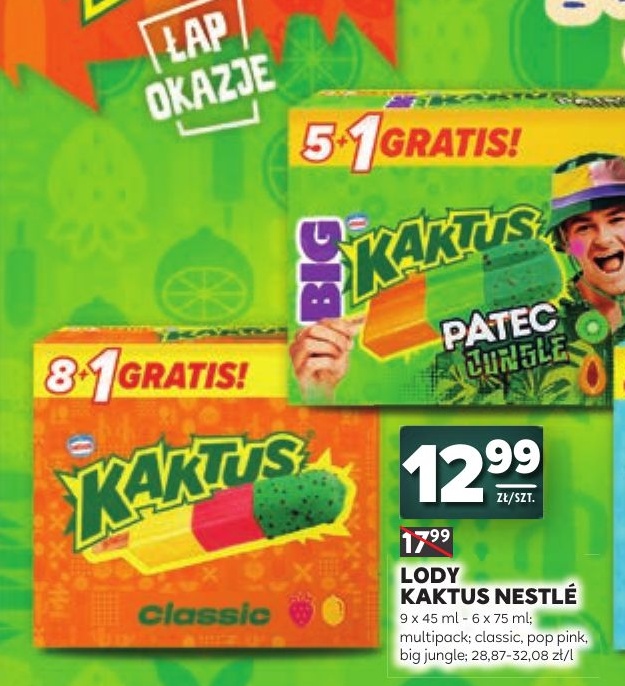 Lody Kaktus w ofercie sklepu Stokrotka Supermarket