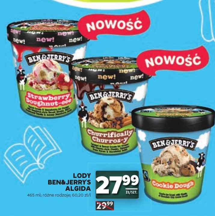 Lody Ben&Jerry's w ofercie sklepu Stokrotka Supermarket