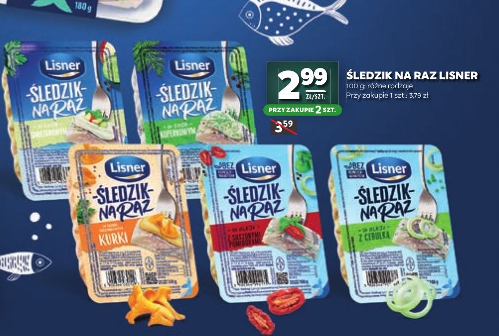 Śledzik na raz w ofercie sklepu Stokrotka Supermarket