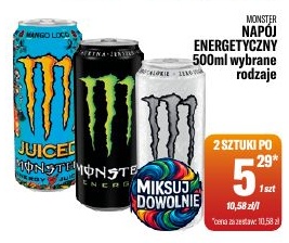 Napój energetyczny Monster w ofercie sklepu Tomi Markt
