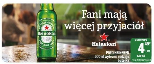Piwo Heineken w ofercie sklepu Tomi Markt