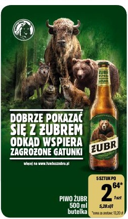 Piwo Żubr w ofercie sklepu Tomi Markt