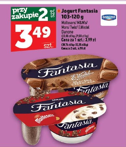 Jogurt Fantasia Danone w ofercie sklepu Topaz