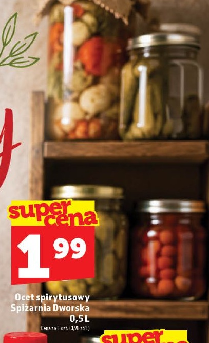 Ocet spirytusowy Spiżarnia Dworska w ofercie sklepu Topaz