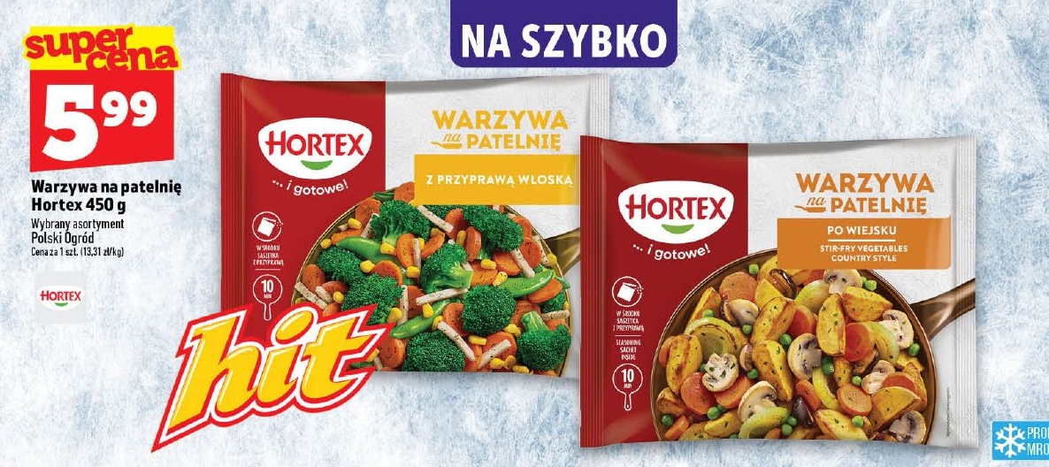 Warzywa na patelnię Hortex w ofercie sklepu Topaz
