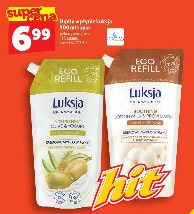 Mydło w płynie Luksja w ofercie sklepu Topaz