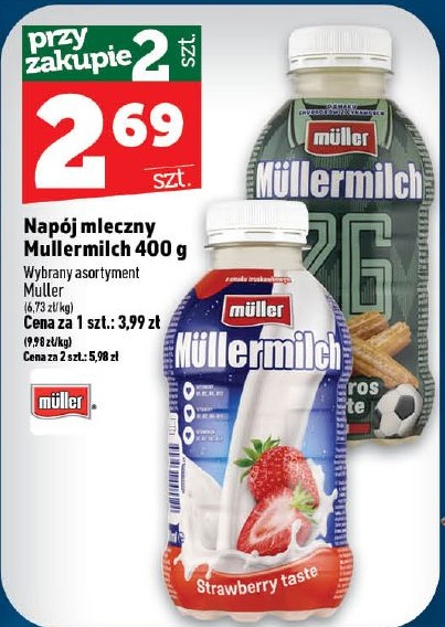 Napój mleczny Mullermilch w ofercie sklepu Topaz