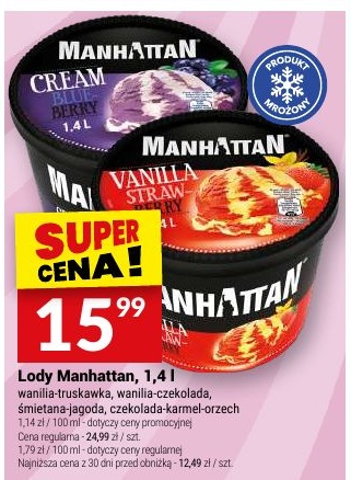 Lody Manhattan w ofercie sklepu Twój Market