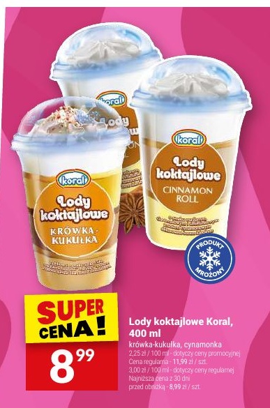 Lody koktajlowe Koral w ofercie sklepu Twój Market