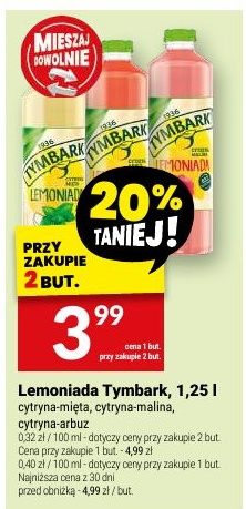 Lemoniada Tymbark w ofercie sklepu Twój Market