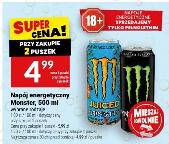 Napój energetyczny Monster w ofercie sklepu Twój Market