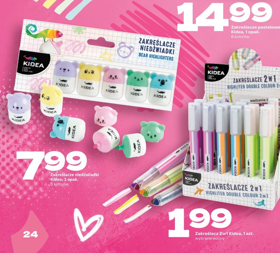 zakreślacze niedźwiadki w ofercie sklepu Twój Market