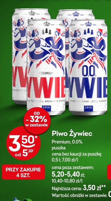 Piwo Żywiec w ofercie sklepu Żabka