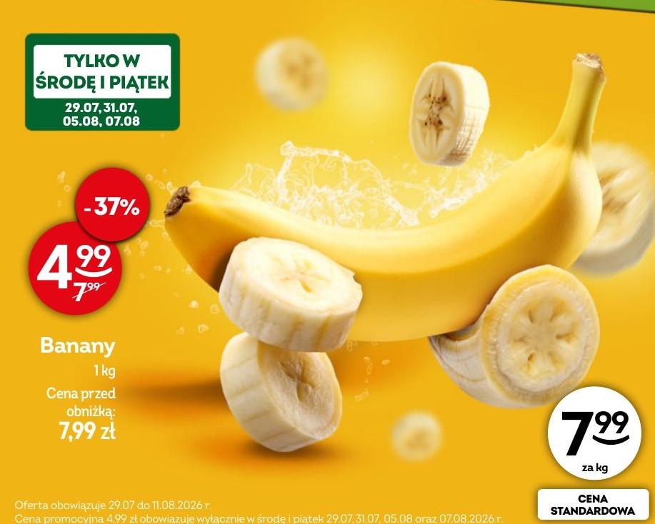 banany w ofercie sklepu Żabka