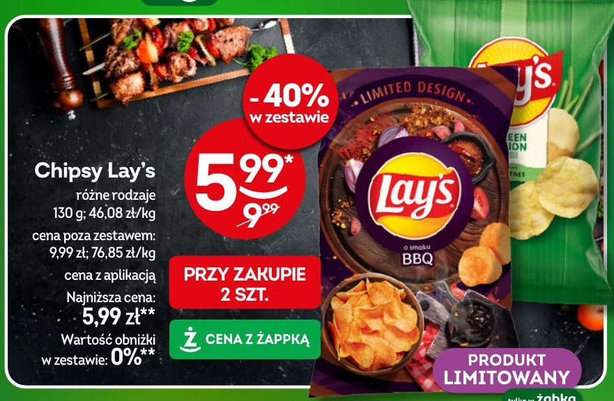 chipsy Lay's w ofercie sklepu Żabka