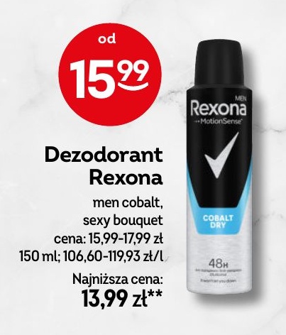Dezodorant Rexona w ofercie sklepu Żabka