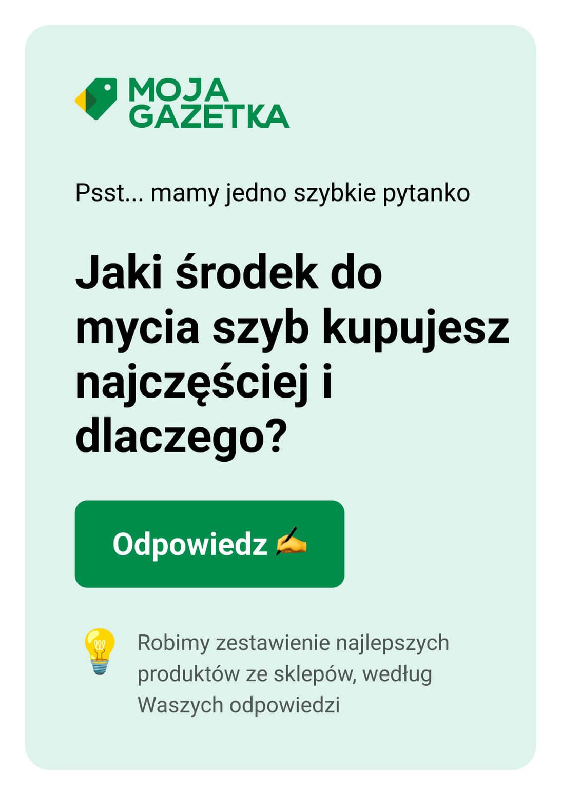 Jaki środek do mycia szyb uważasz za najlepszy i dlaczego?